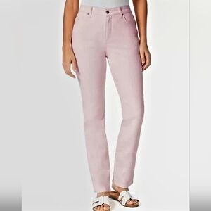 Gloria Vanderbilt Elegant Pink Straight Leg Jeans for Women